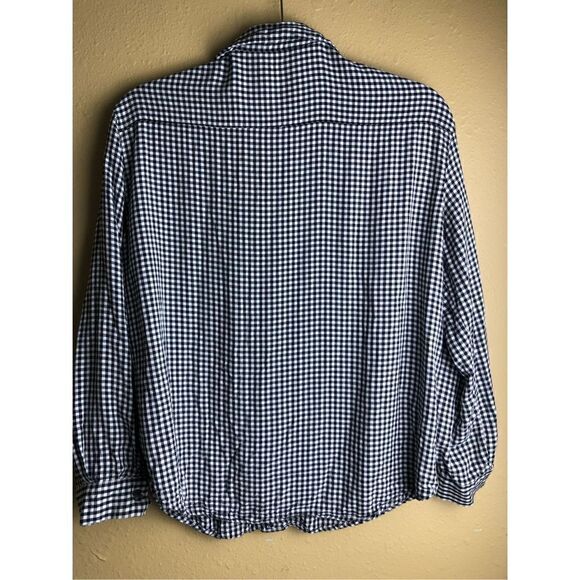 MNG Casual Mango black and white check top size 4 - Picture 4 of 11